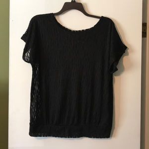 Super sexy shimmery sheer Dolman top